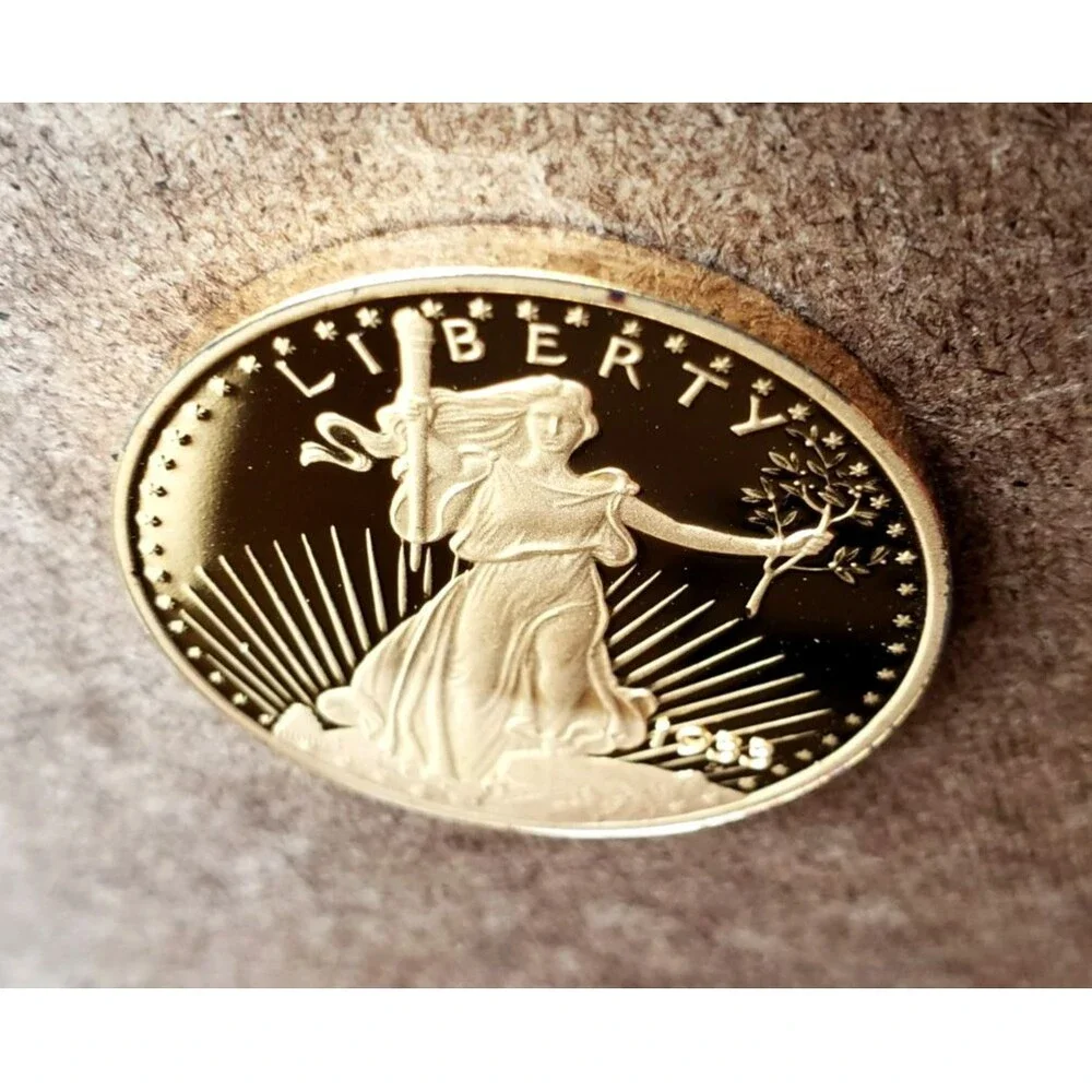 1933 DOUBLE EAGLE PROOF GOLD Clad Bronze 1oz Medal National Collectors MINT COA